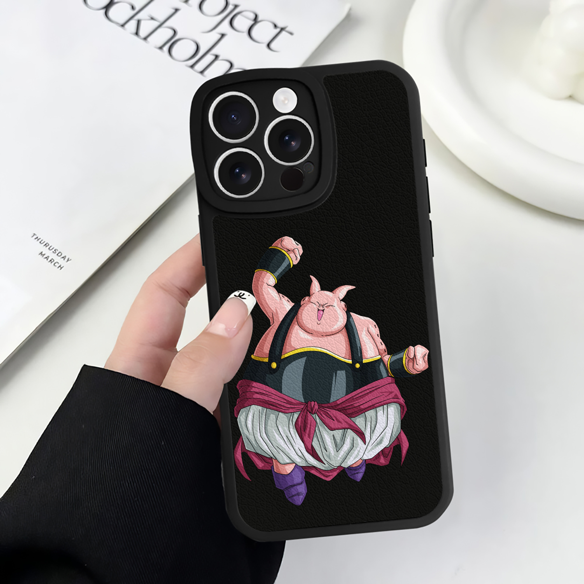 （画像用） ドラゴンボール DRAGON BALL 【iPhone 16シリーズ対応】シリコンスマホケース（レザー調） 材質：シリコン